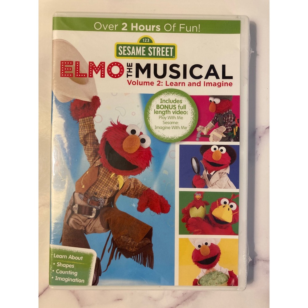 Sesame Street Elmo the Musical Volume 2 Learn and Imagine DVD New Sealed 2014